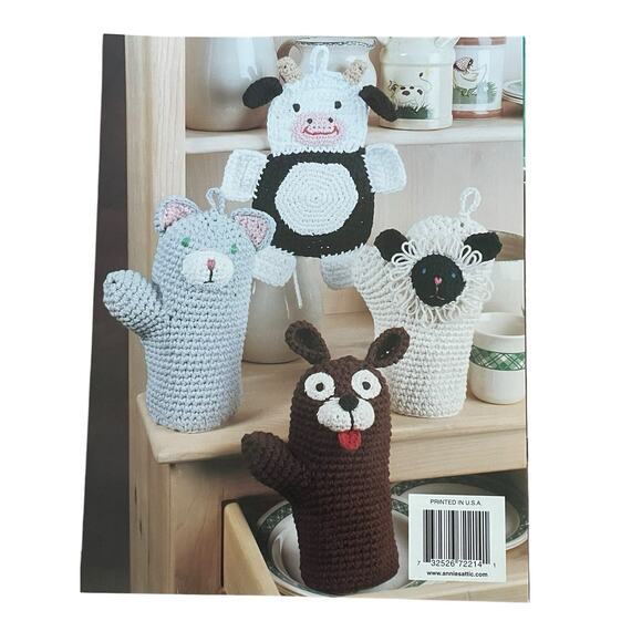 ANNIE'S ATTIC Crochet Cache Critters Animals Frog Pif & More Patterns Kitchen - Picture 2 of 3